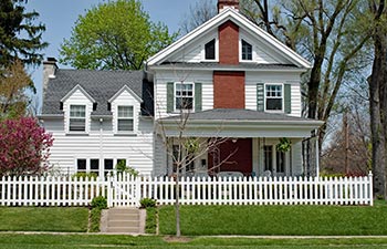 House with White Picket Fence