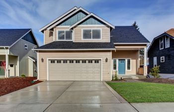 driveway of a detached house